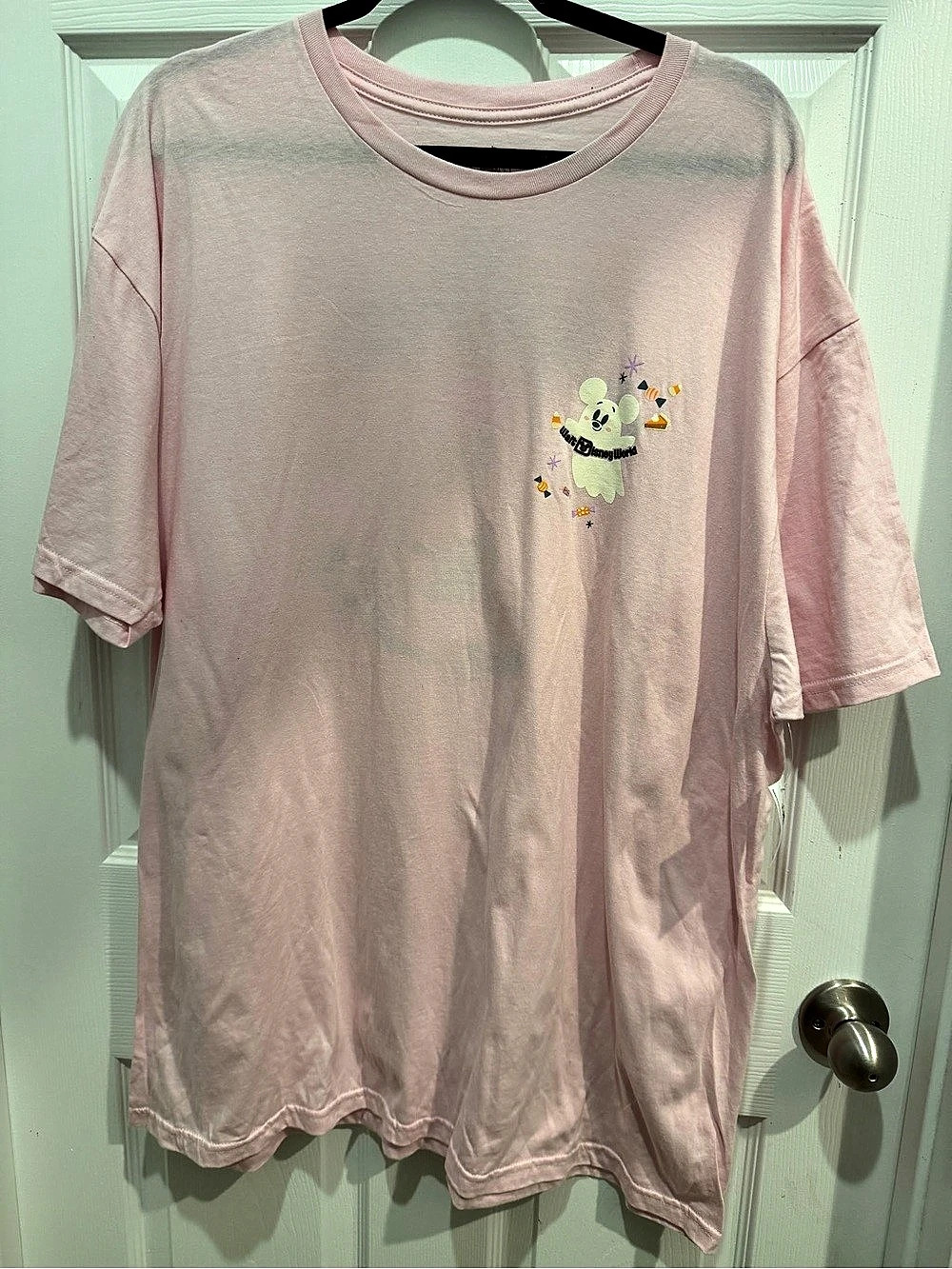 Disney World Halloween Far Boo-Lous T-Shirt Pink Graphic Tee